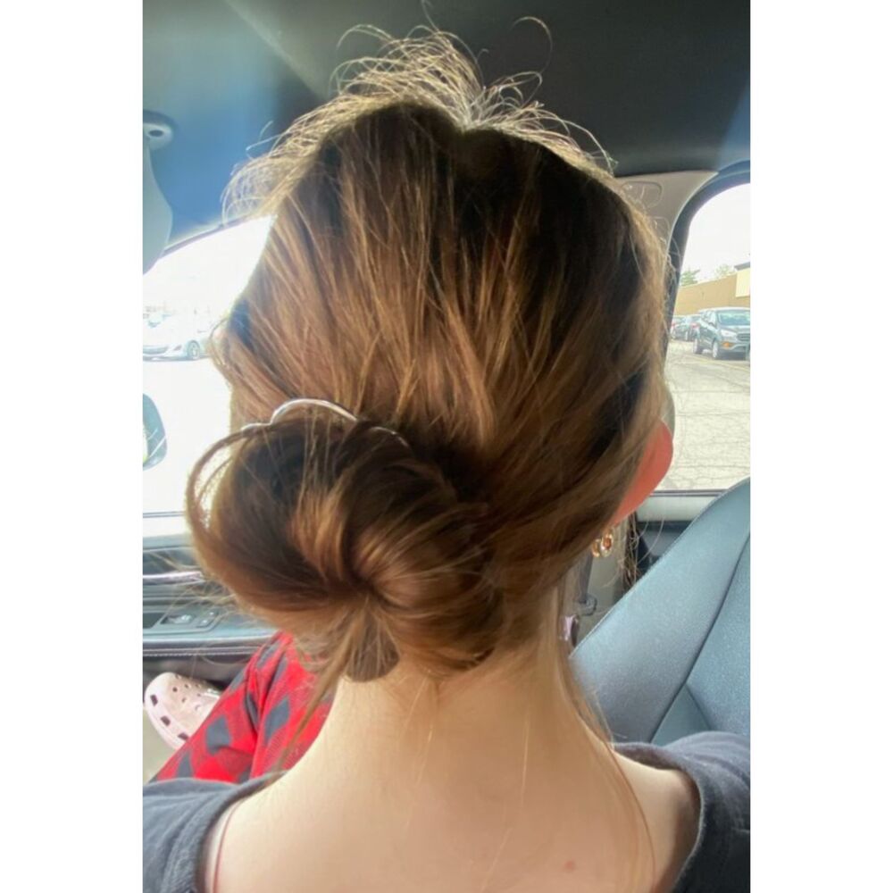 Art Deco style French hair pin 4 tine updo fork hairpin bun pin hair stick